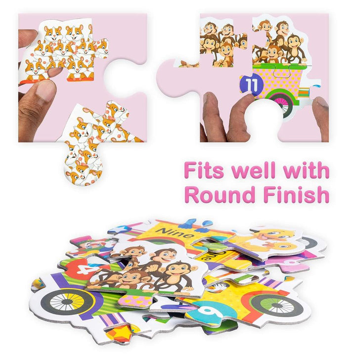 Ratna's Number Express -Giant Floor Puzzle | 64 Pieces