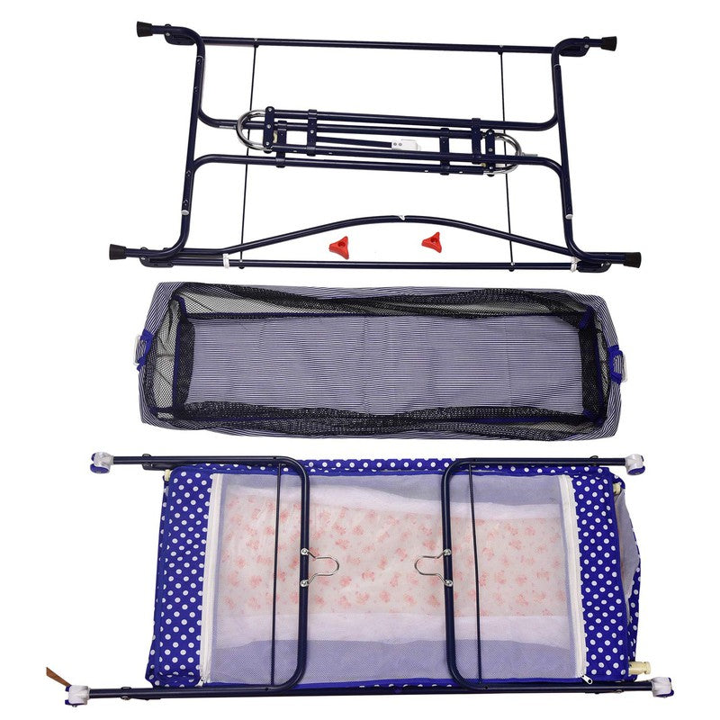 Compact Cradle SDX with Adjustable Height and Large Basket | Easy Flat Folding | Protective Net Cover | COD Not Available