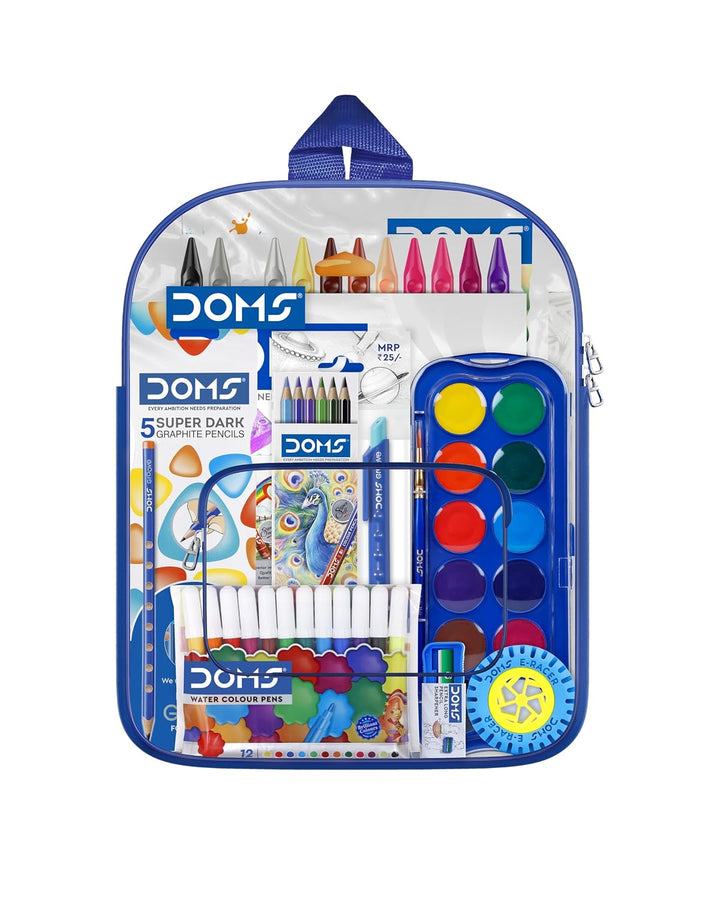 Doms Smart Art Kit - Comes with a Transparent Zipper Bag