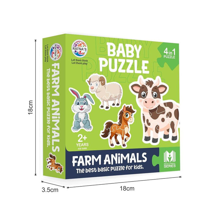 Ratna's Educational Baby Jigsaw Puzzle – Farm Animals