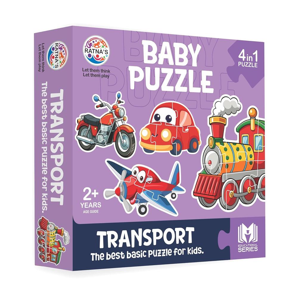Ratna's Educational Baby Jigsaw Puzzle- Transport