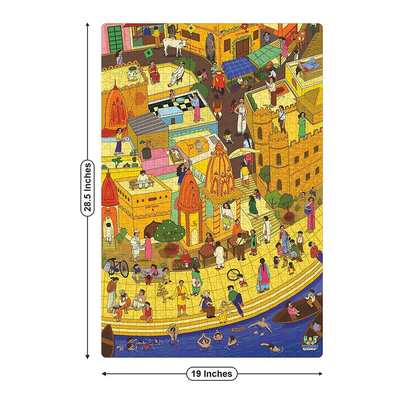 Holy City Varanasi Jigsaw Puzzle - 1000 Pieces