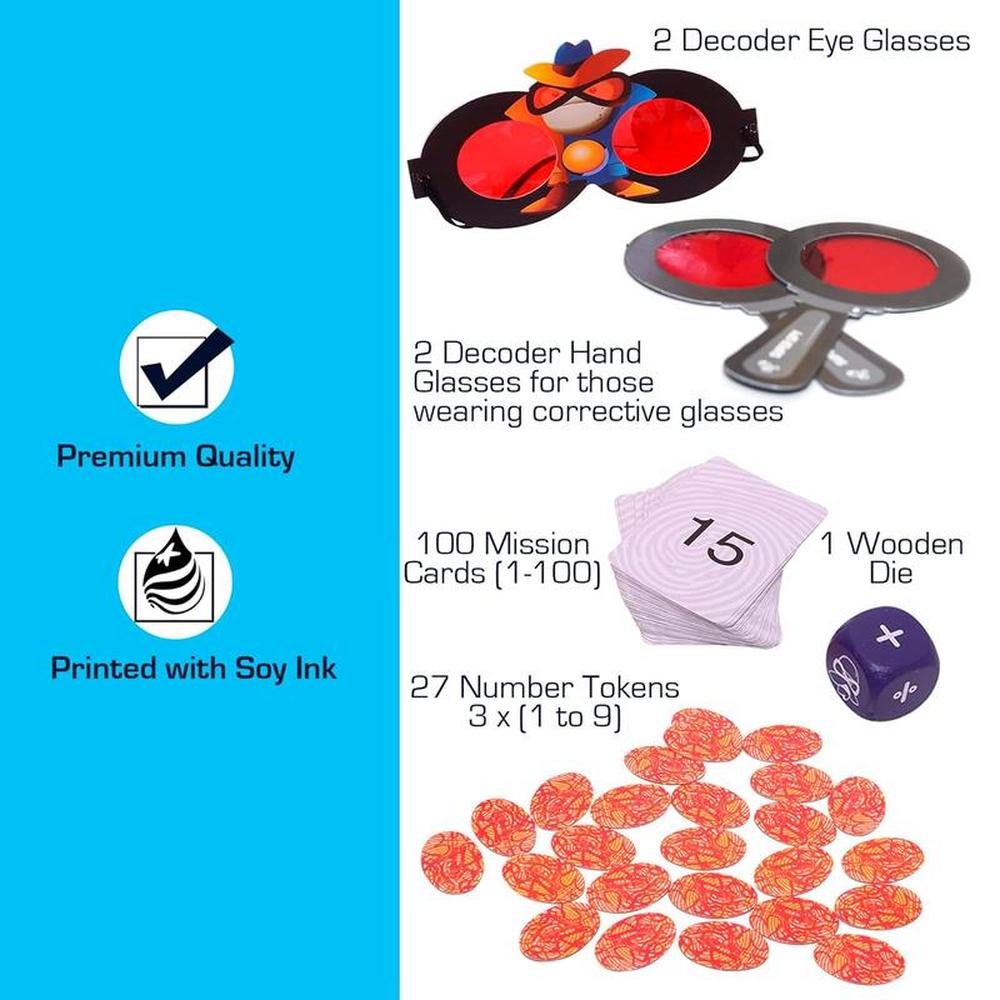 Chalk & Chuckles Super Math Spy Board Game - The Equation Mission (8-12 Years)