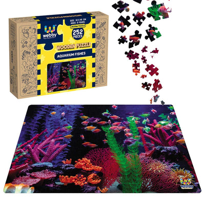 Aquarium Fishes Wooden Jigsaw Puzzle - 252 Pieces