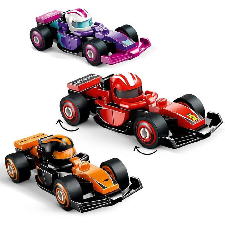 LEGO F1 Collectible Race Cars Building Blocks with Driver Helmet & Moving Wheels - 1 Mini Car | 71049 (6 Years till Grown Ups)