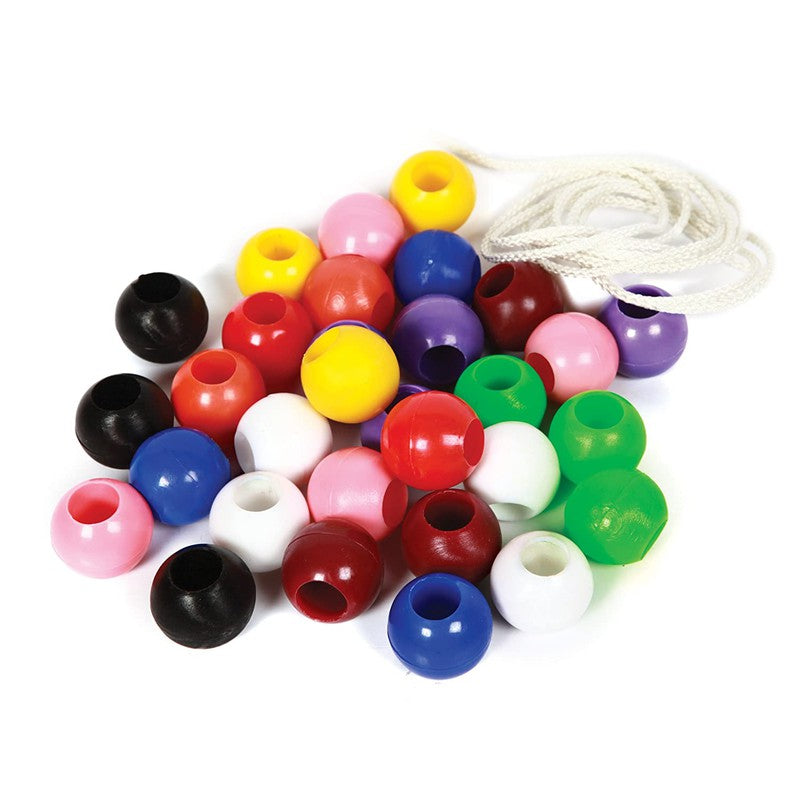 Premium Wooden Bead Collection (50 pieces)