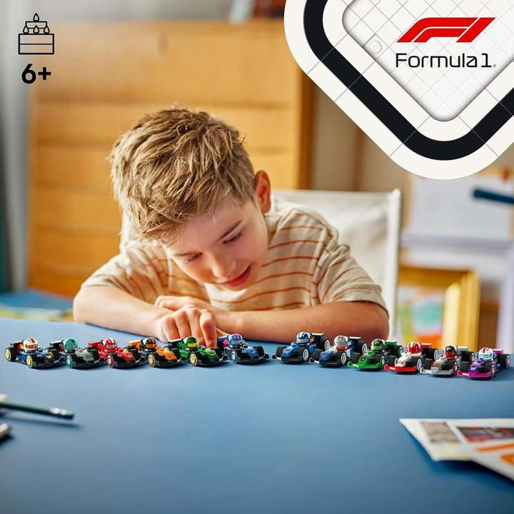 LEGO F1 Collectible Race Cars Building Blocks with Driver Helmet & Moving Wheels - 1 Mini Car | 71049 (6 Years till Grown Ups)