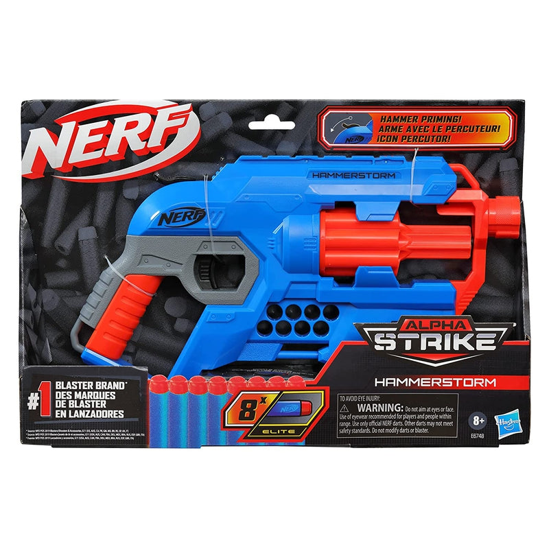 Original Nerf Alpha Strike Hammerstorm Dart Blaster with 8 Darts by Hasbro