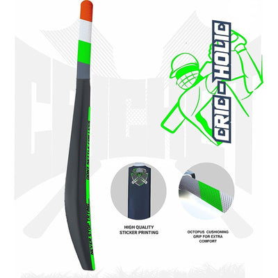 Jaspo Cric Holic Heavy Duty Plastic Cricket Bat Kit (Full Size) | 12+ Years