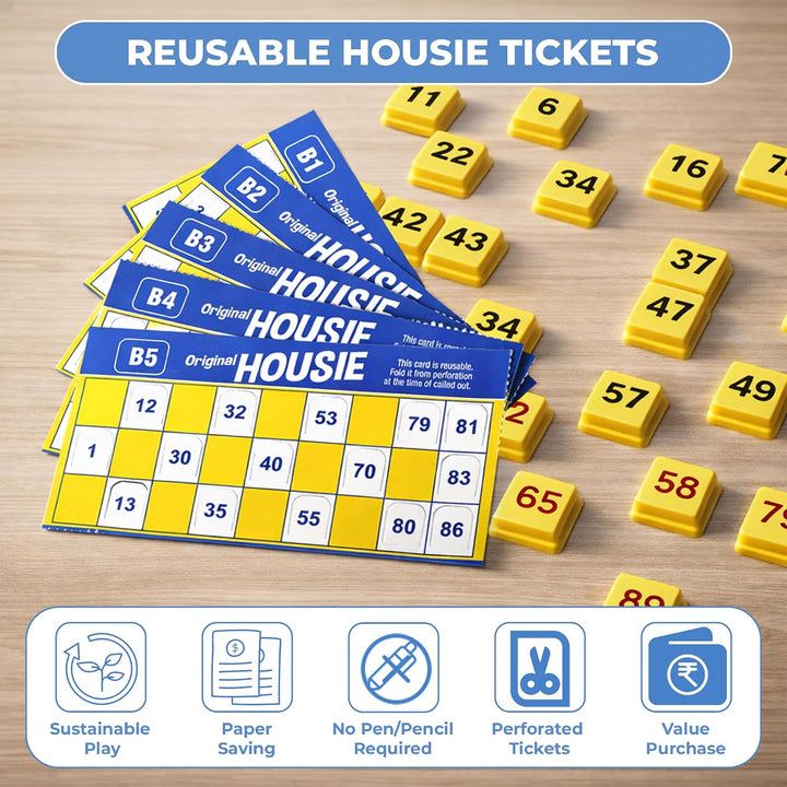 Ratna's Original Housie Board Game Set | Tambola Party Game | 48 Cards