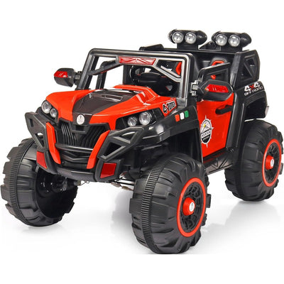 4x4 Battery Operated Electric Ride On Jeep | Motor for Steering | Remote Control | Red | COD Not Available