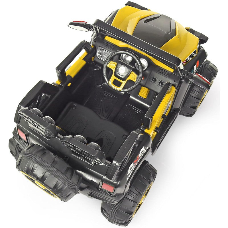 4x4 Battery Operated Electric Ride On Jeep | Motor for Steering | Remote Control | Yellow | COD Not Available