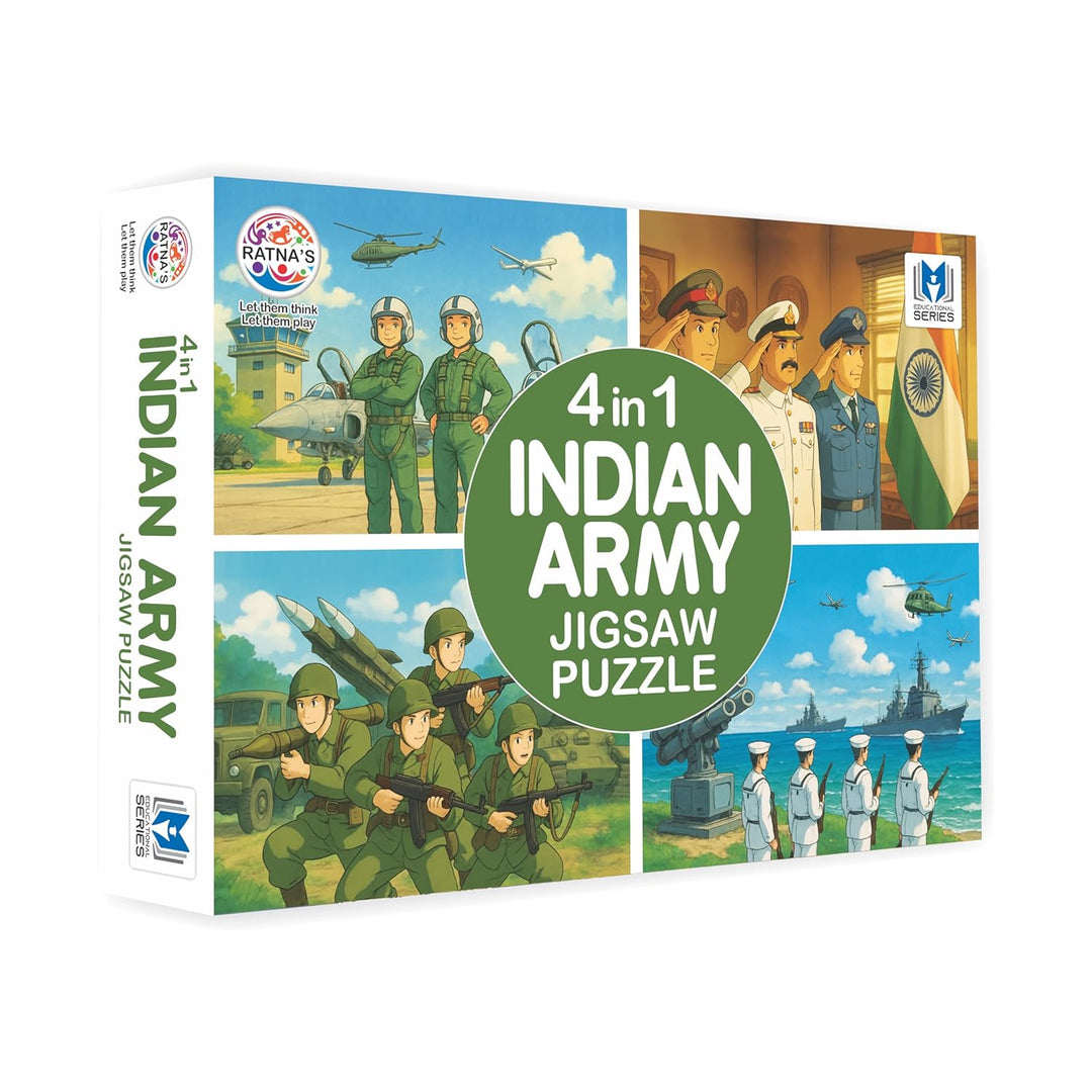 Ratna's 4 in 1 Indian Army Jigsaw Puzzle