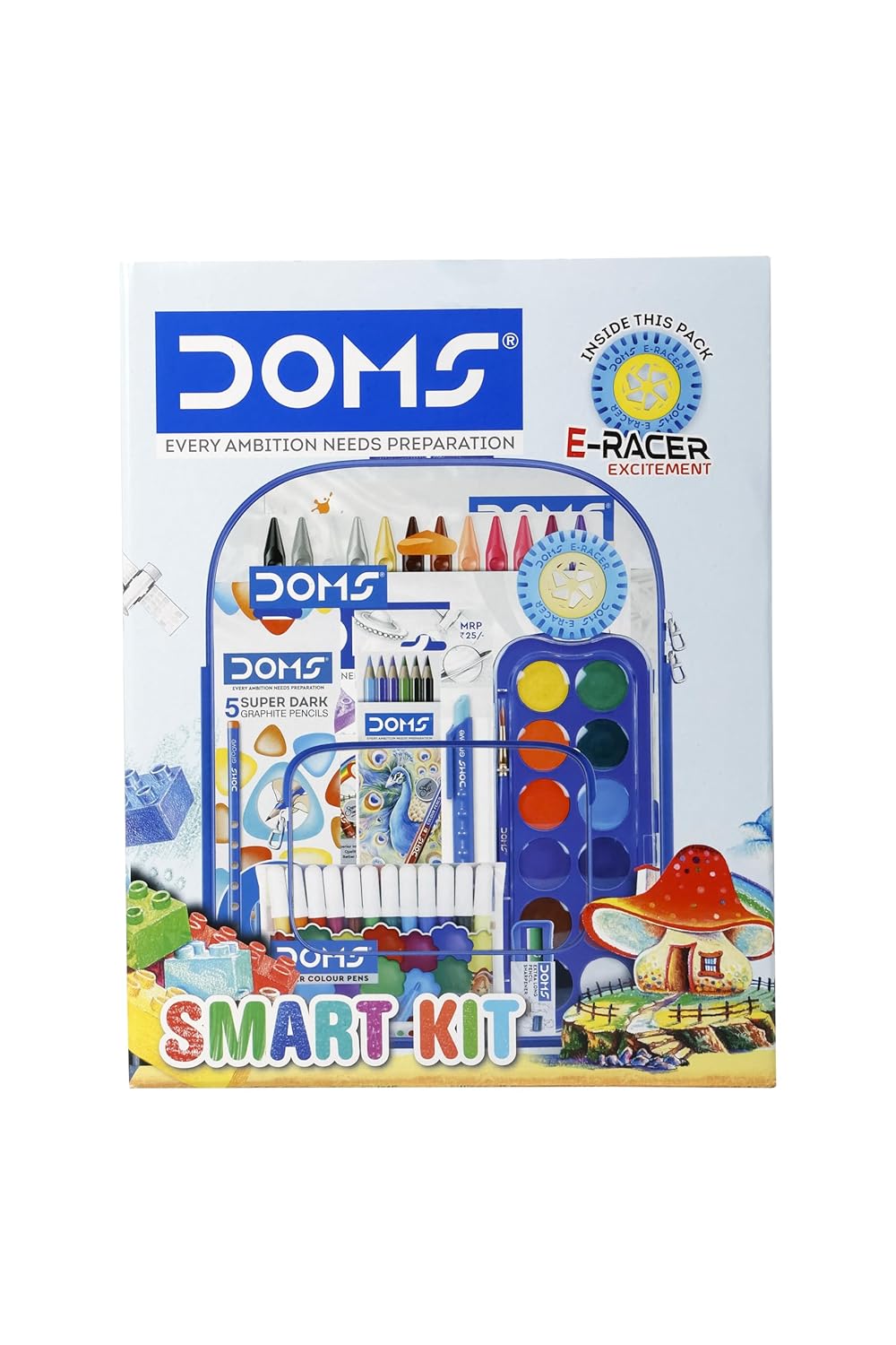 Doms Smart Art Kit - Comes with a Transparent Zipper Bag