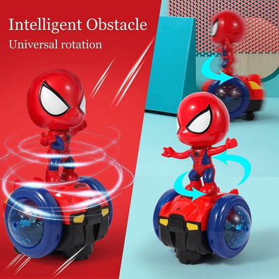 Superhero Interactive Car With Colorful Flashing Lights & Music (Red)