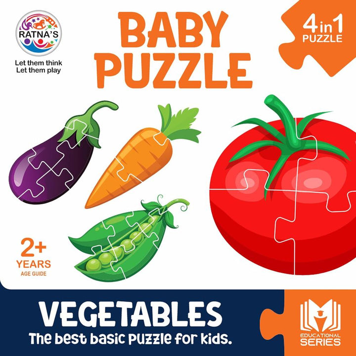 Ratna's Educational Baby Jigsaw Puzzle- Vegetables