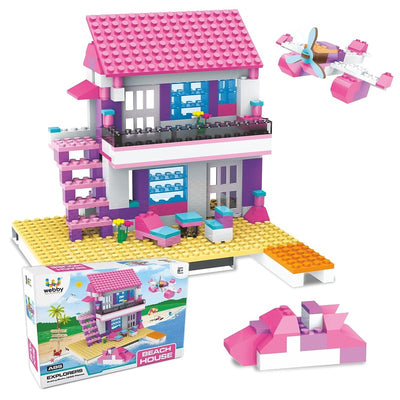 Beach House ABS Building Blocks Kit, Colourful Bricks and Blocks Construction Play Set - (295 Pcs)