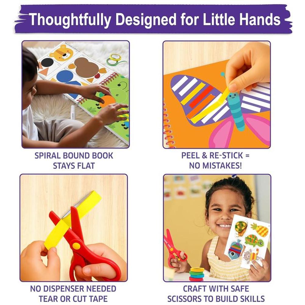 Chalk & Chuckles The Ultimate Craft Kit - Tear, Stick, Create (3-7 Years)