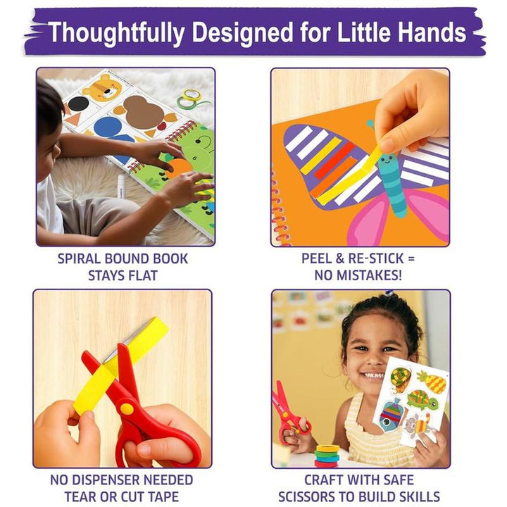 Chalk & Chuckles The Ultimate Craft Kit - Tear, Stick, Create (3-7 Years)