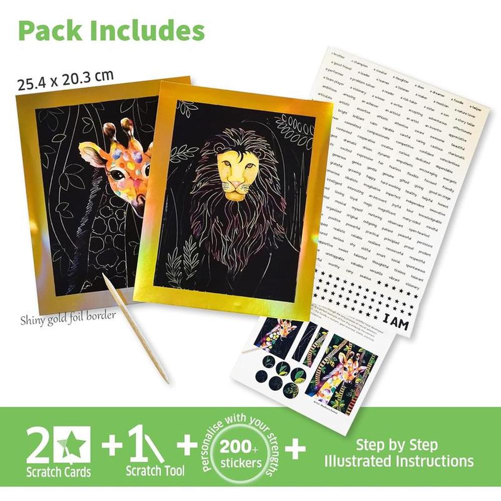 Chalk & Chuckles Confidence Through Creativity - DIY Scratch Art (6-12 Years)