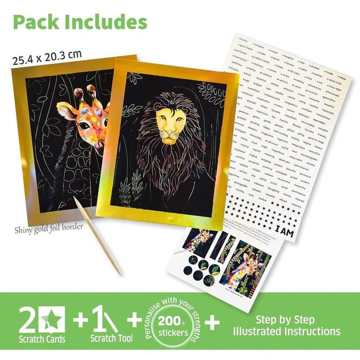 Chalk & Chuckles Confidence Through Creativity - DIY Scratch Art (6-12 Years)