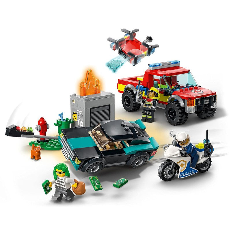 LEGO City Fire Rescue&Police Chase 60319 Building Kit (295 Pcs)