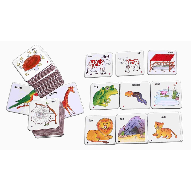 Animals Families and Their Homes (Educational Games & Cards)