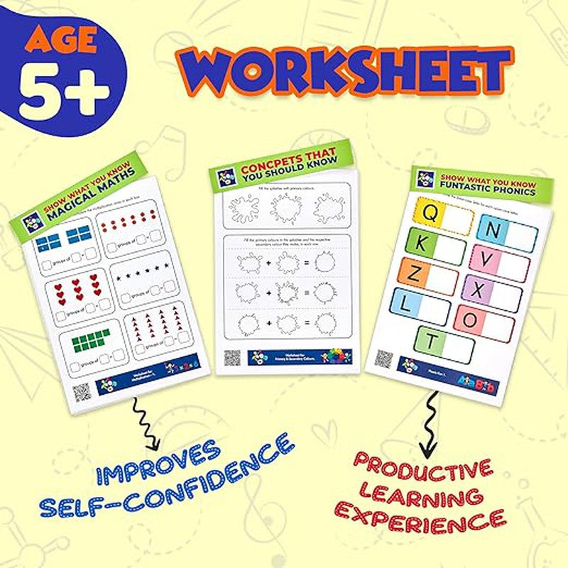 Early Learning Worksheet for Kids | Phonic, Number & Concept Educational Activities 40+ Sheet