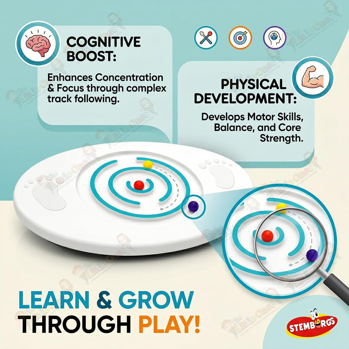 Stemburgg Kids Balance Board - Fun With Smart Moves | Indoor & Outdoor Balance Board