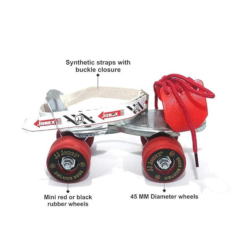 Deluxe with Brake Adjustable Quad Roller Skates | 6-15 Years (MYC)
