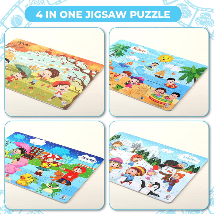 Ratna's 4-in-1 Seasons | Jigsaw Puzzle | 35 Pieces Each