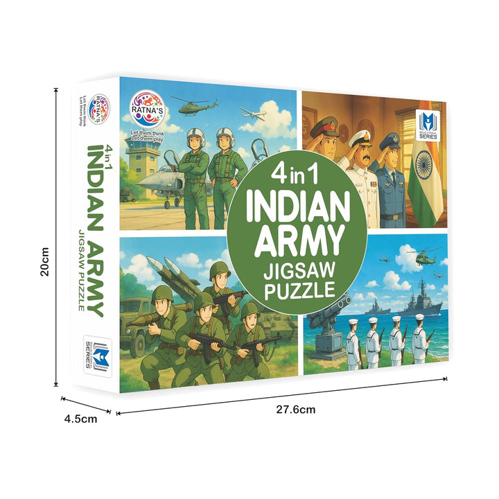 Ratna's 4 in 1 Indian Army Jigsaw Puzzle