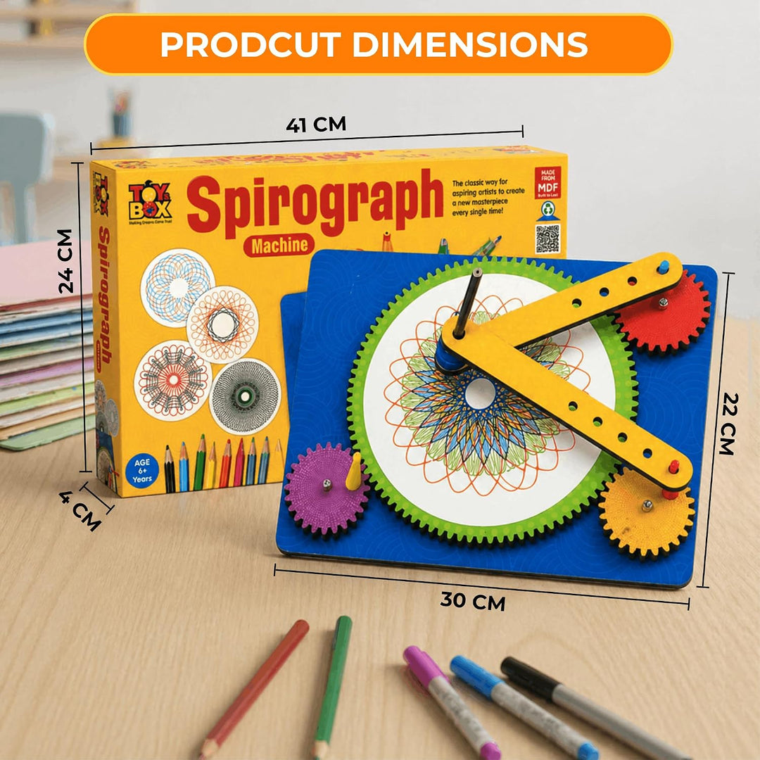 Toy box by ratna Spirograph Machine | Fun Drawing Tool Art & Craft DIY Kit