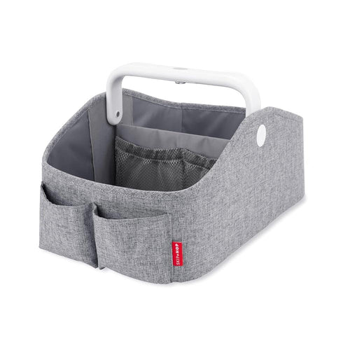 Skip Hop Light Up Diaper Caddy Organizer - Touch Handle Button for Light | Grey
