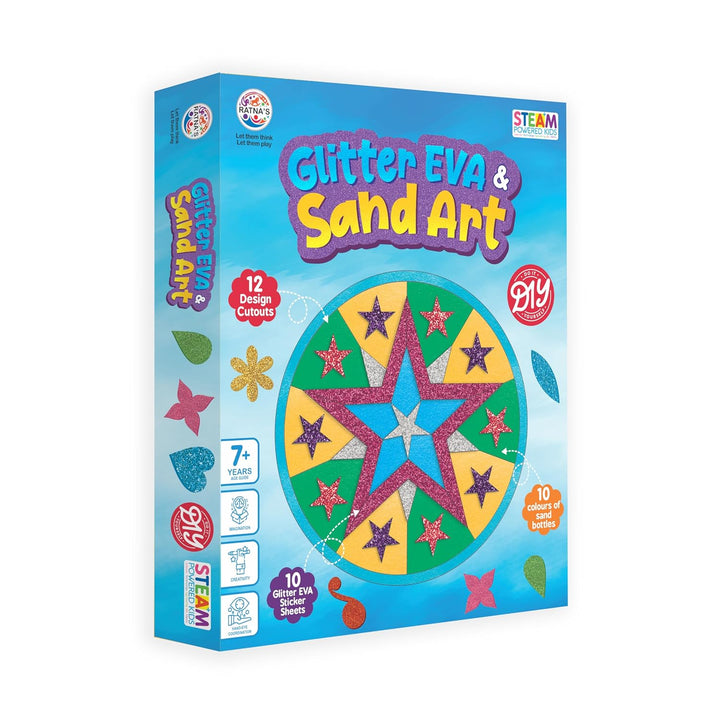 Ratna's Glitter EVA & Sand Art Kit – Creative Steam Activity Kit