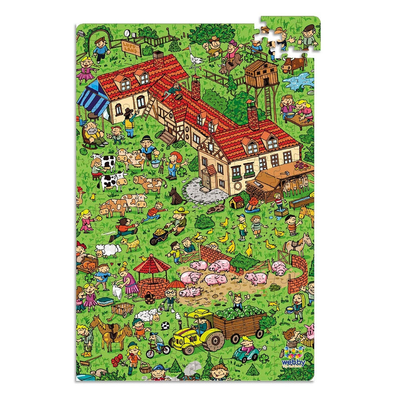 Countryside Illustration Carboard Jigsaw Puzzle, 252 pieces