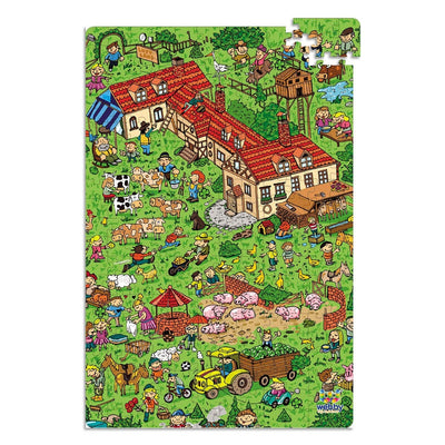 Countryside Illustration Wooden Jigsaw Puzzle, 252 Pieces