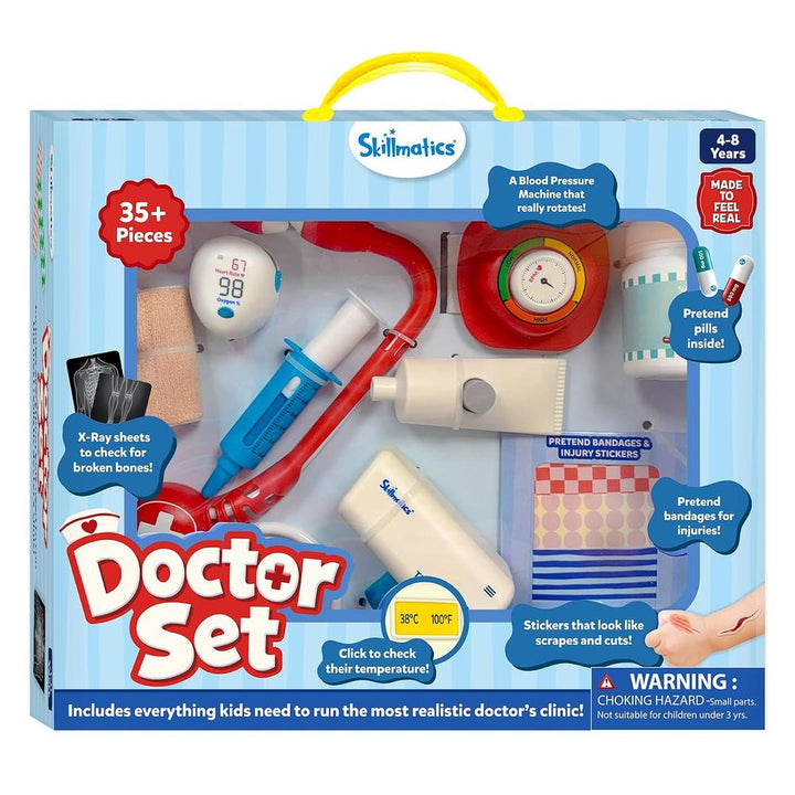 Skillmatics Doctor Set for Kids – 35+ Pieces Interactive Pretend Play Kit