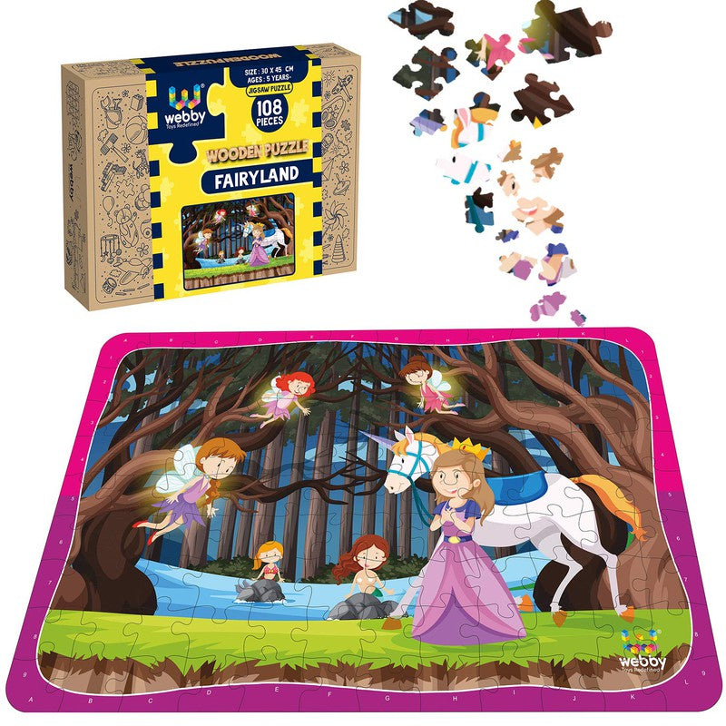 Fairyland Wooden Jigsaw Puzzle, 108 Pieces