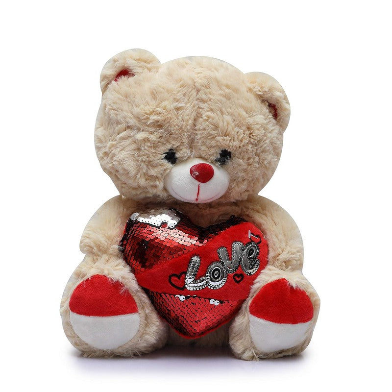 Huggable Soft Toy/Stuff Toy (Love Teddy Bear, 30 cm (Multicolor))
