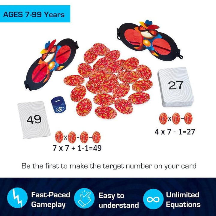 Chalk & Chuckles Super Math Spy Board Game - The Equation Mission (8-12 Years)