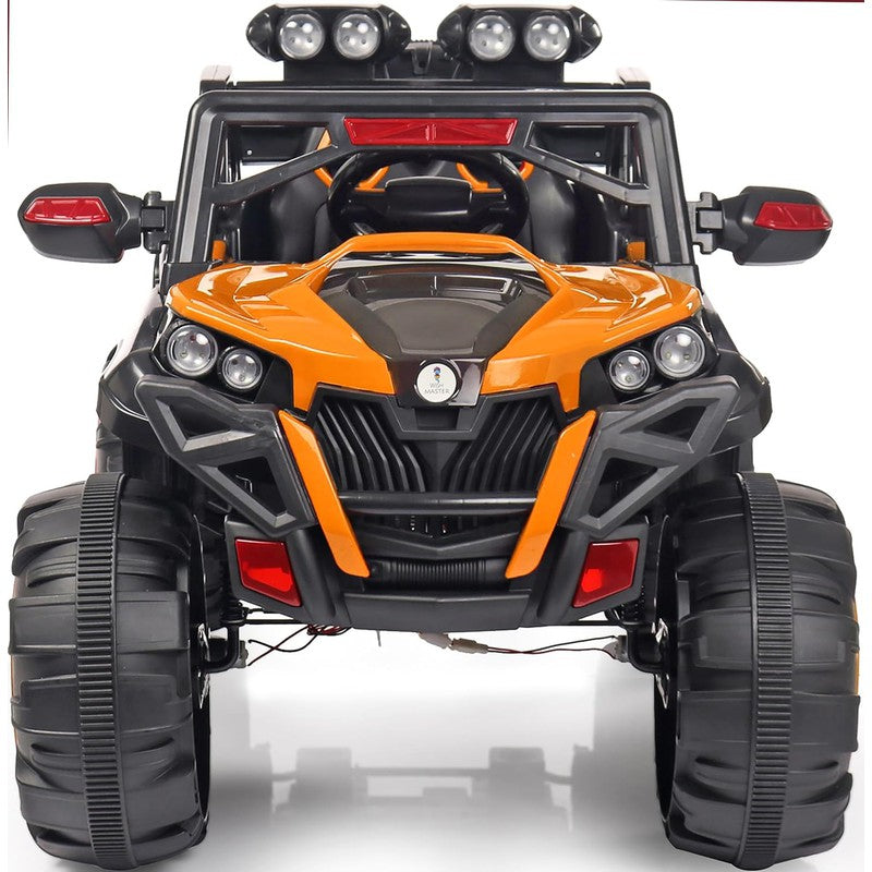 4x4 Battery Operated Electric Ride On Jeep | Motor for Steering | Remote Control | Orange | COD Not Available