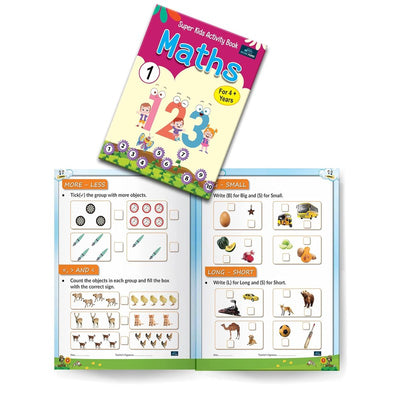 Super Kids Activity Book for Kids ( Set of 3 ) - Maths, Science and English