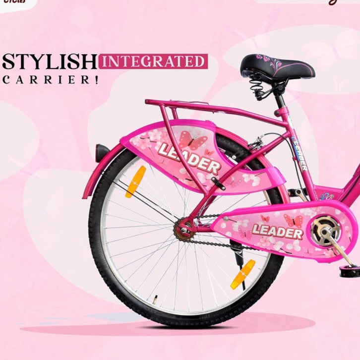 Buy LadyBird Breeze 26T with Basket and Integrated Carrier Cycle Pink on Snooplay India