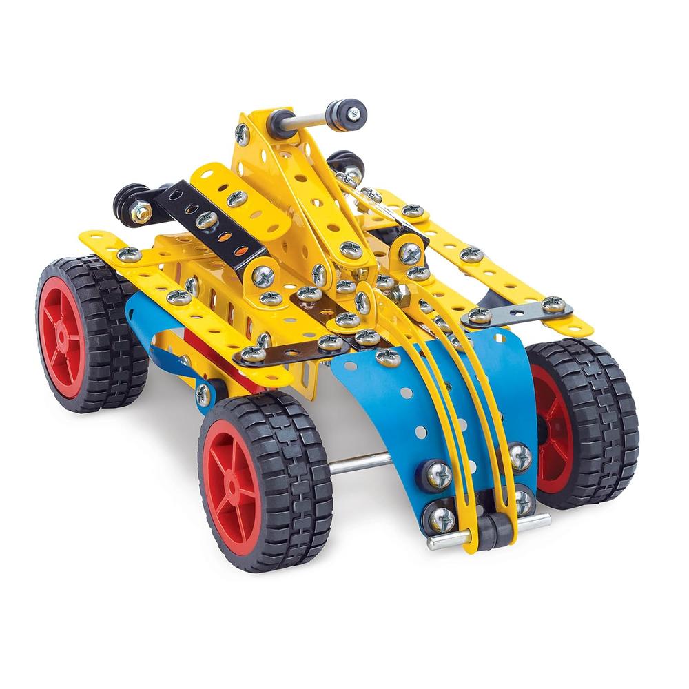 Toybox by Ratna MEC-O-Tec Set 4 Metal Construction Toy – 225 Pieces, 21 Models | DIY Building & Engineering Kit | Educational STEM Toy for Kids