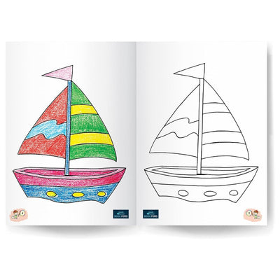 Copy Coloring With Crayons Book Part 3 For Kids