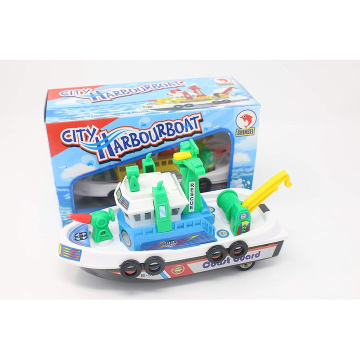 City Harbour Boat Pullback Toy