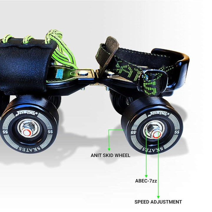 Tenacity Adjustable Senior Roller Skates | Suitable for Age Group 6-14 yrs| Size 6 UK