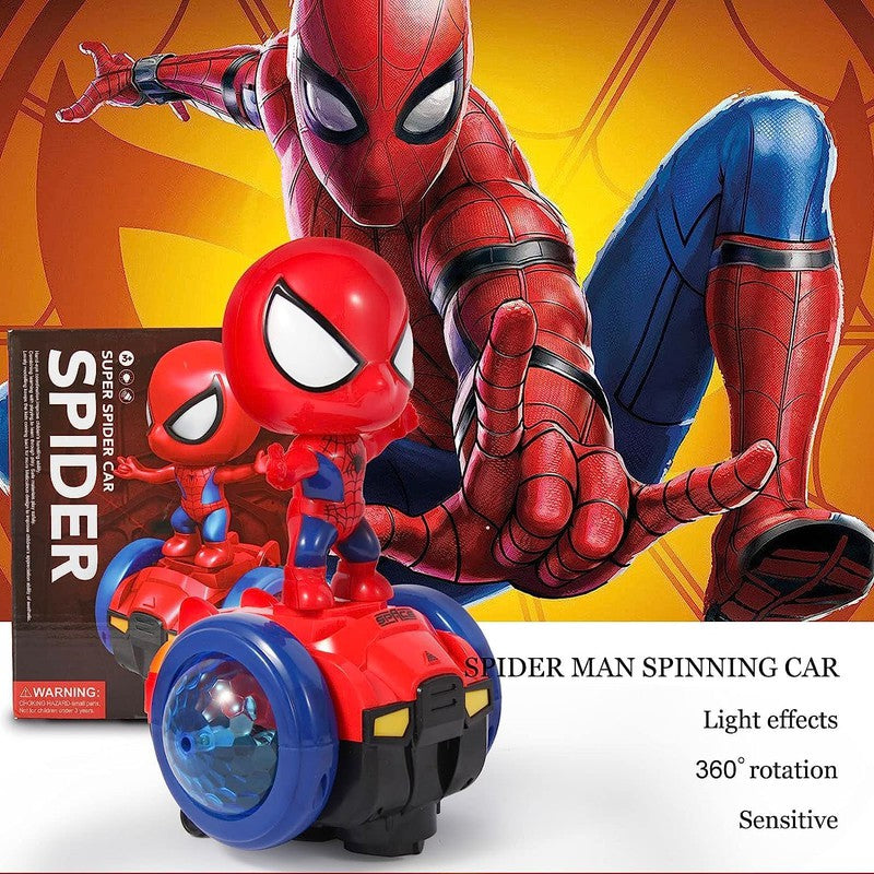 Superhero Interactive Car With Colorful Flashing Lights & Music (Red)