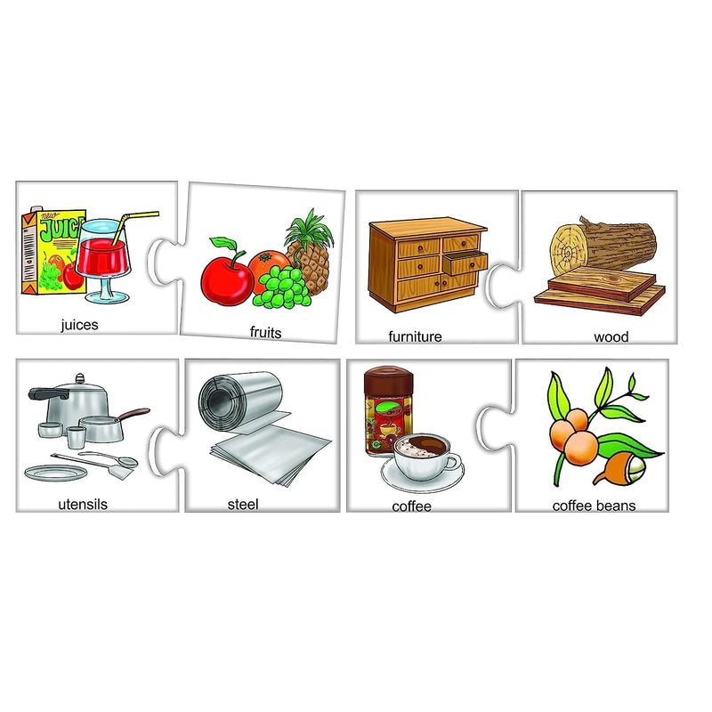 Kids Puzzles Combo - What Things are Made of & Plurals - (Regular and Irregular)